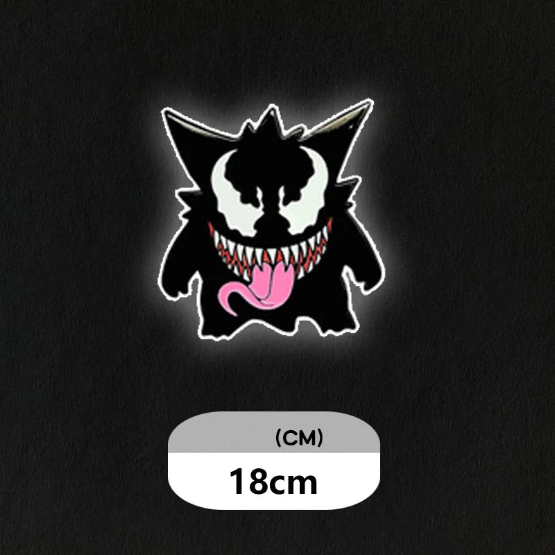 Pokemon Anime Car Sticker Gengar Anime Sticker Waterproof Sunscreen Laptop Sticker Trunk Sticker Wall Decals