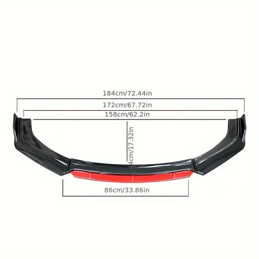 Universal Car Front Bumper Lip Body Kit Spoiler Splitter Diffuser Car Adjustable Trunk Tail Rear Wing Spoiler Car Accessories