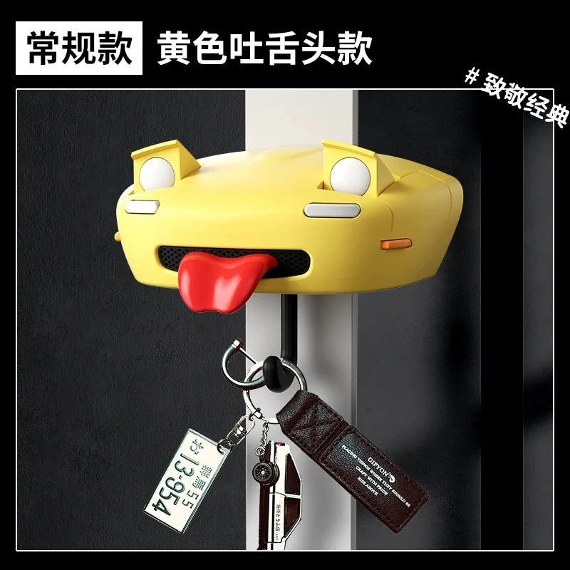 New Car Open Headlight Key Holder Light Wall Mount Keychain Holder Key Hooks Entrance Keyholder Ae86 Car Key Hangers Decoration