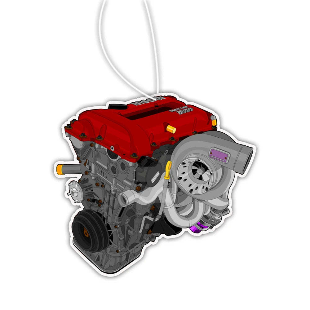 Newest JDM Car Air Freshener Hanging Car Rear View Solid Paper Turbo Brake Disc Shock Absorber Car Diffuser Interior Accessories