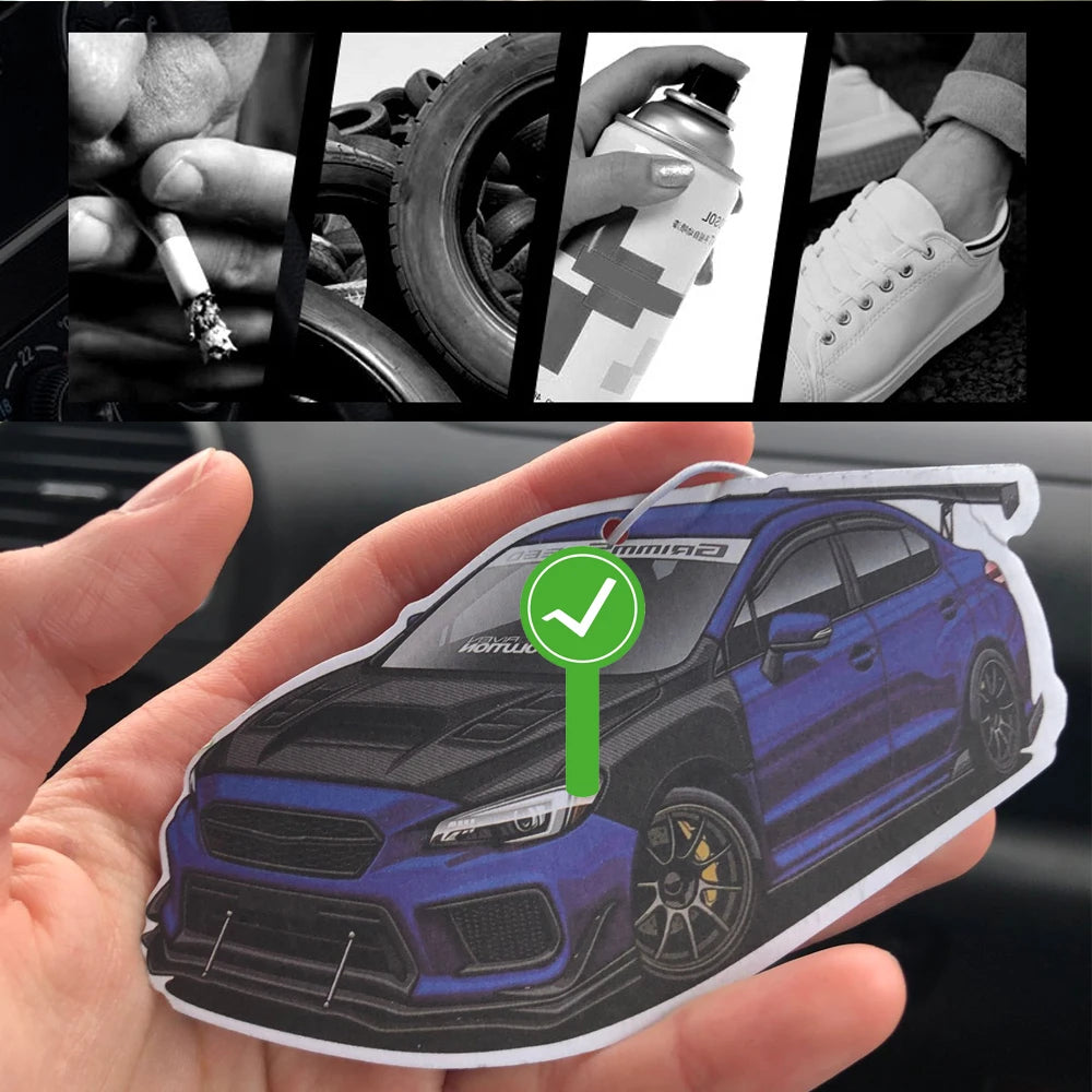 Auto Parts Design Car Air Freshener Hanging Car Rear View Solid Paper Wheel Rim Piston Car Diffuser Interior Accessories Pendant