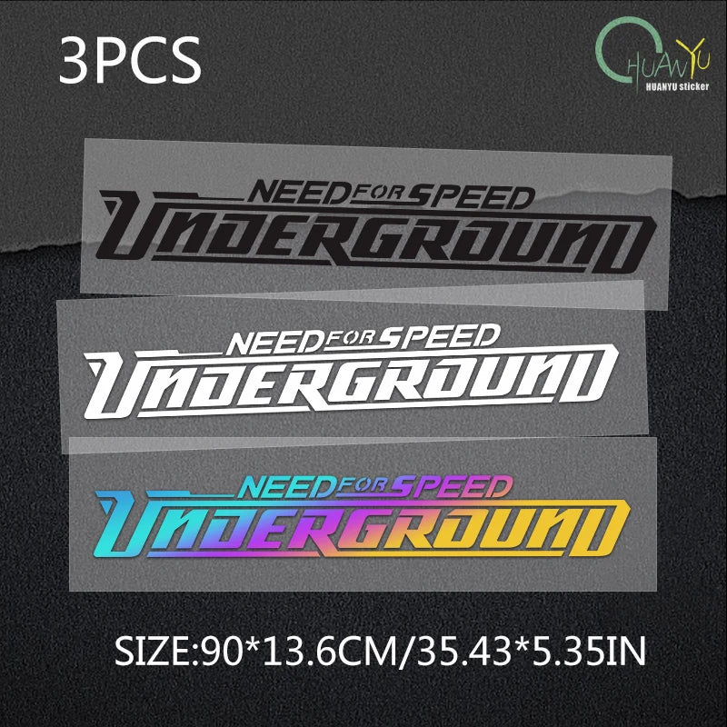 Need for Speed Jdm Fun Scratch Car Sticker Creative Front and Rear Windshield Decal Auto Body Door Styling Cool Car Accessories