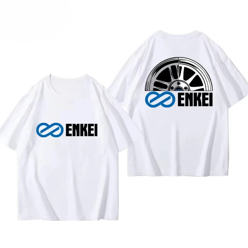 2025 Motorcycle Culture Short Sleeve T-shirt JDM Car Modification Enthusiasts Cotton T-shirt Cotton Men and Women Short Sleeves