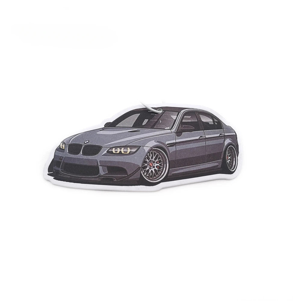 JDM Car Air Freshener Hanging Rearview Mirror Perfume Flavoring Turbo Brake Disc Shock Absorber Solid Paper Diffuser Accessories