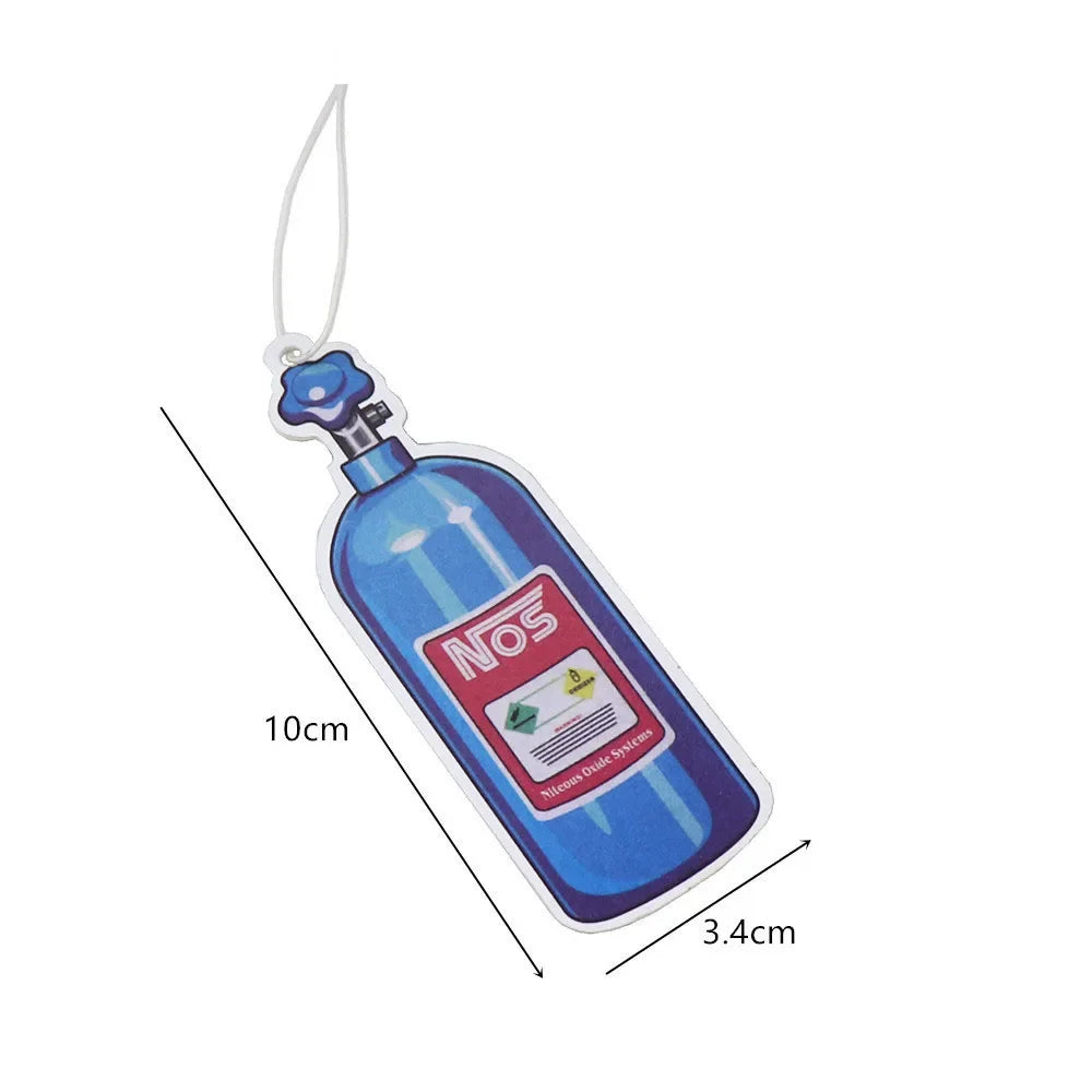 JDM Car Air Freshener Hanging Rearview Mirror Perfume Flavoring Turbo Brake Disc Shock Absorber Solid Paper Diffuser Accessories