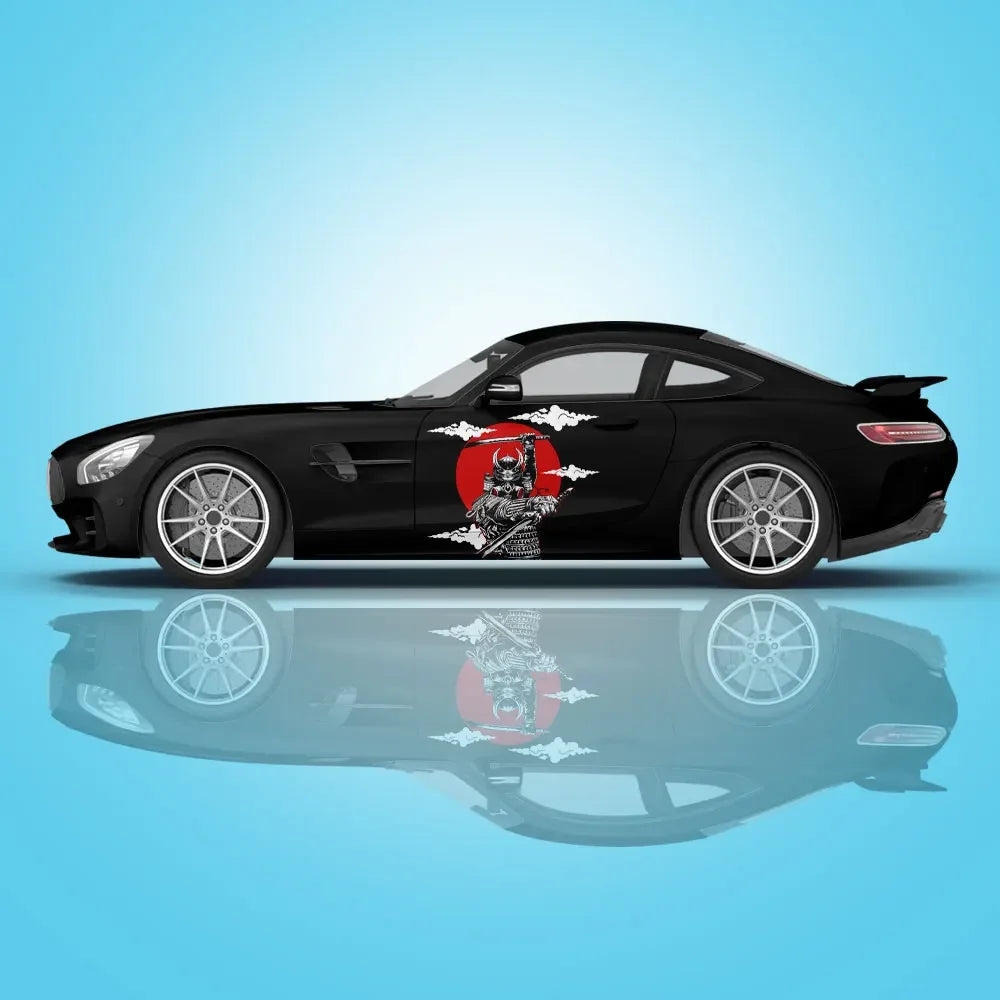 Japanese Samurai Car Stickers Vehicle Painting Taoist Vinyl Packaging Universal Size Anime Car Decoration Modified Stickers
