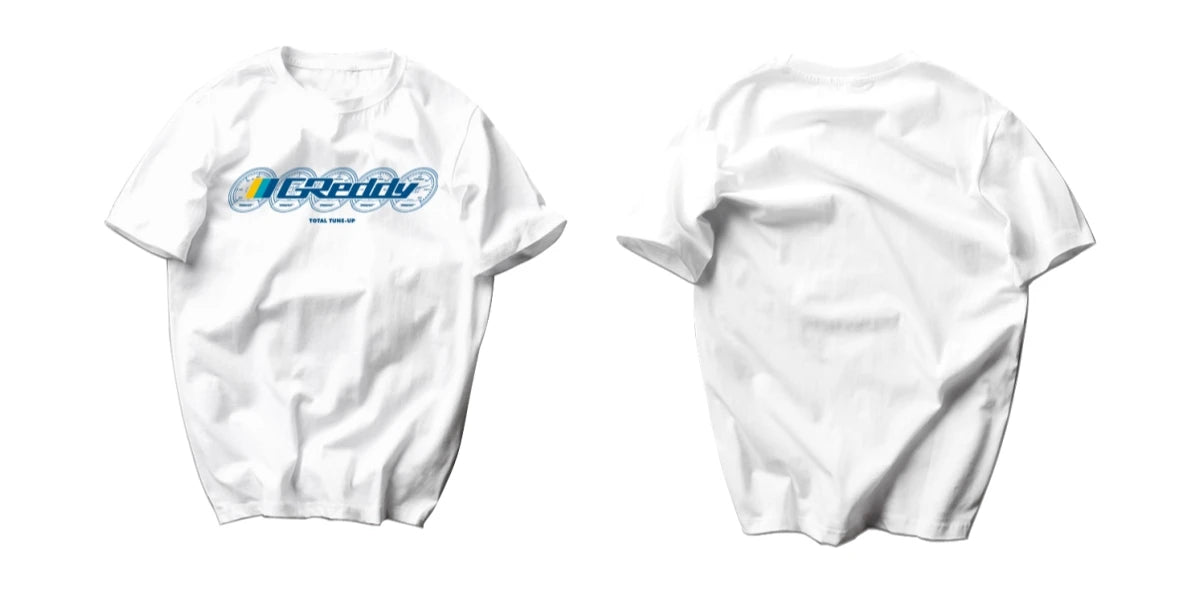 2025 New GREDDY Short Sleeve Racing 5-meter Car Culture Clothing JDM Workwear Bay Shore Midnight Modified Car T-shirt