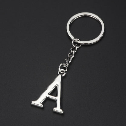 English Alphabet Keychain Keychain Personal Name Letter Pendant