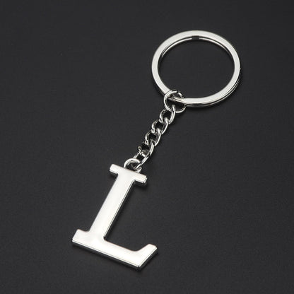 English Alphabet Keychain Keychain Personal Name Letter Pendant