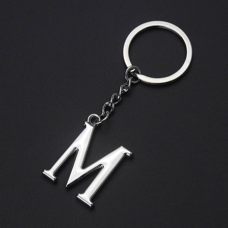 English Alphabet Keychain Keychain Personal Name Letter Pendant