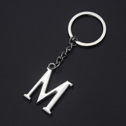 English Alphabet Keychain Keychain Personal Name Letter Pendant