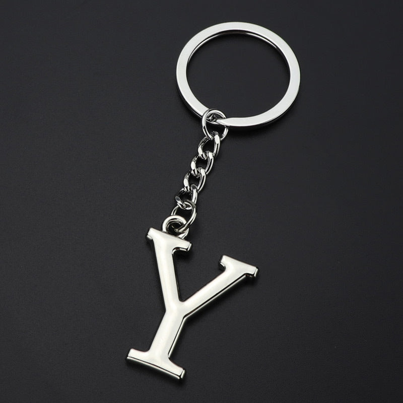 English Alphabet Keychain Keychain Personal Name Letter Pendant