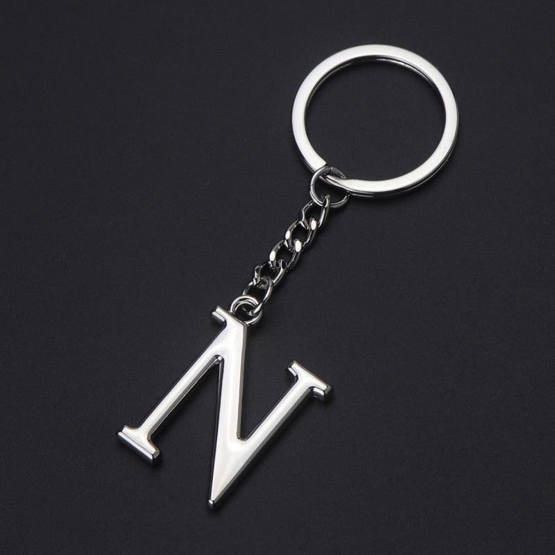 English Alphabet Keychain Keychain Personal Name Letter Pendant