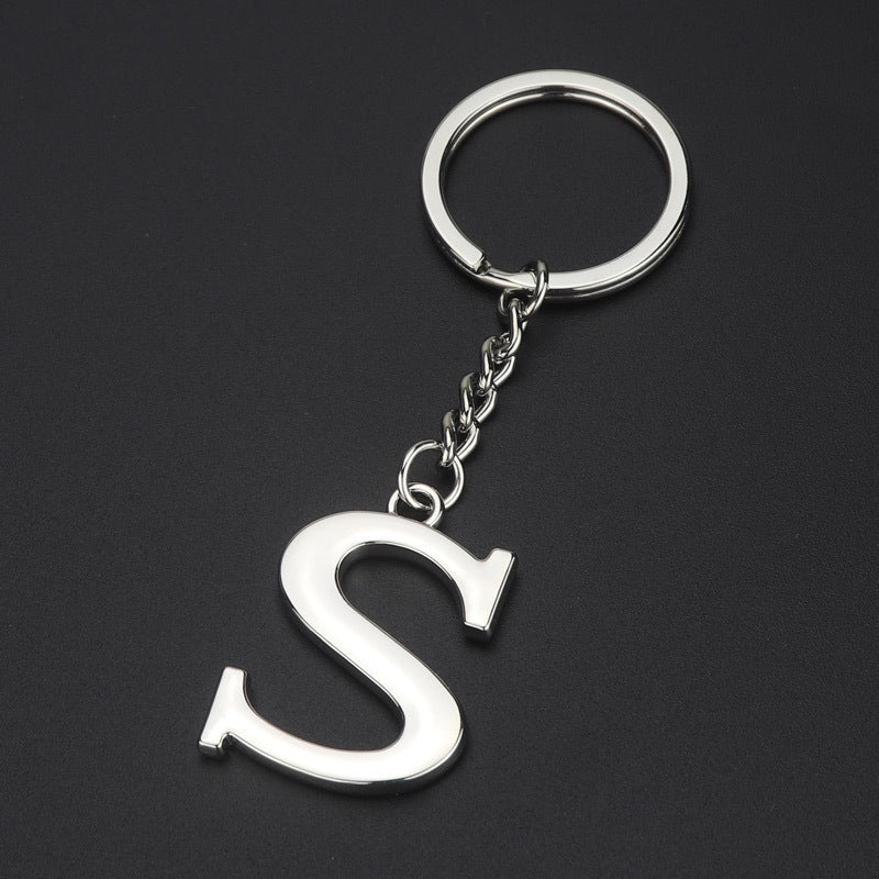 English Alphabet Keychain Keychain Personal Name Letter Pendant