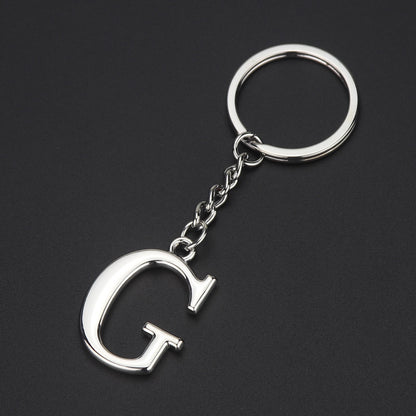 English Alphabet Keychain Keychain Personal Name Letter Pendant