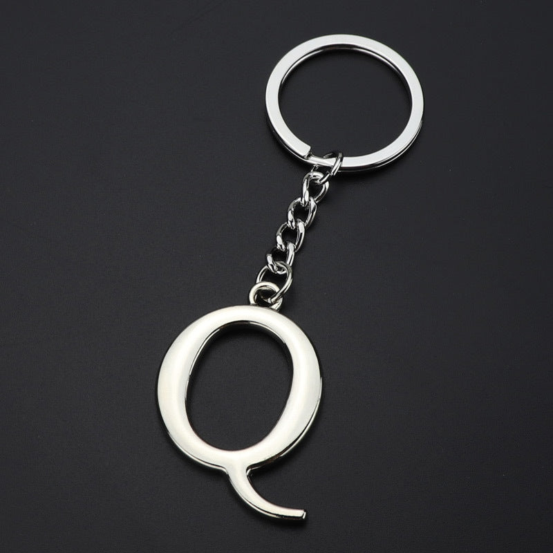 English Alphabet Keychain Keychain Personal Name Letter Pendant