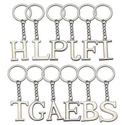 English Alphabet Keychain Keychain Personal Name Letter Pendant