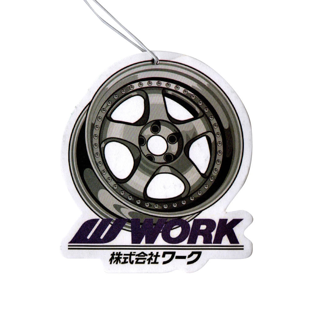 Auto Parts Design Car Air Freshener Hanging Car Rear View Solid Paper Wheel Rim Piston Car Diffuser Interior Accessories Pendant