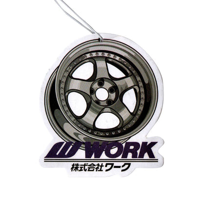 Auto Parts Design Car Air Freshener Hanging Car Rear View Solid Paper Wheel Rim Piston Car Diffuser Interior Accessories Pendant