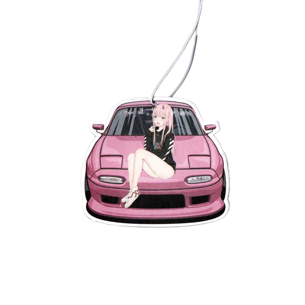 JDM Car Girls Air Freshener Auto Rearview Mirror Hanging Pendant Perfume Flavoring Diffuser Car Accessories Interior Decoration