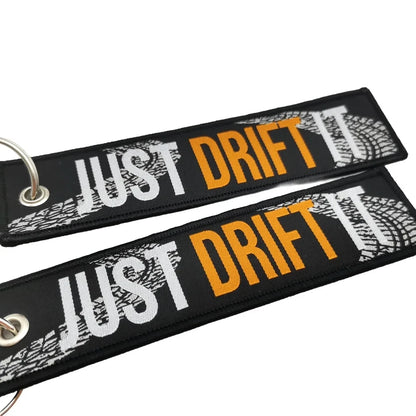 JDM Initial D Embroidery Keyring Car Keychain Key Tag Lanyard Refit Gift Red Sun Racing Team Motorcycle Key Chain Accessories