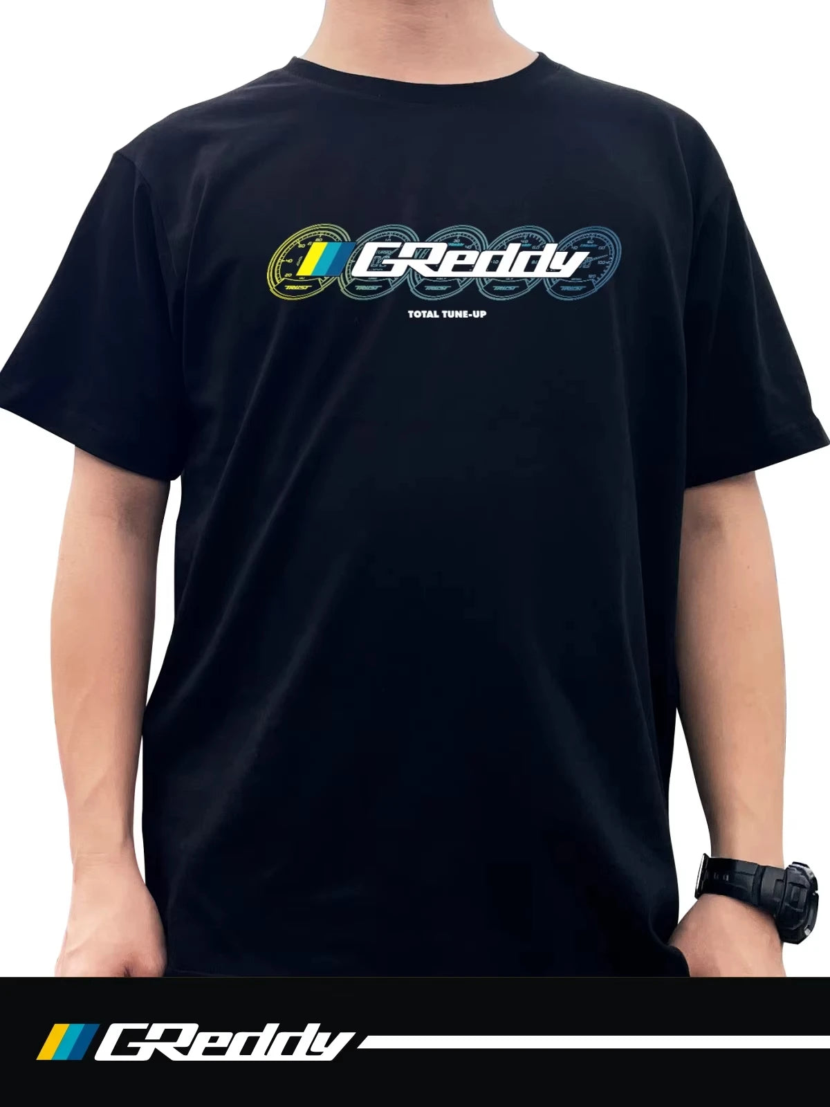 2025 New GREDDY Short Sleeve Racing 5-meter Car Culture Clothing JDM Workwear Bay Shore Midnight Modified Car T-shirt