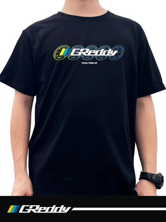 2025 New GREDDY Short Sleeve Racing 5-meter Car Culture Clothing JDM Workwear Bay Shore Midnight Modified Car T-shirt
