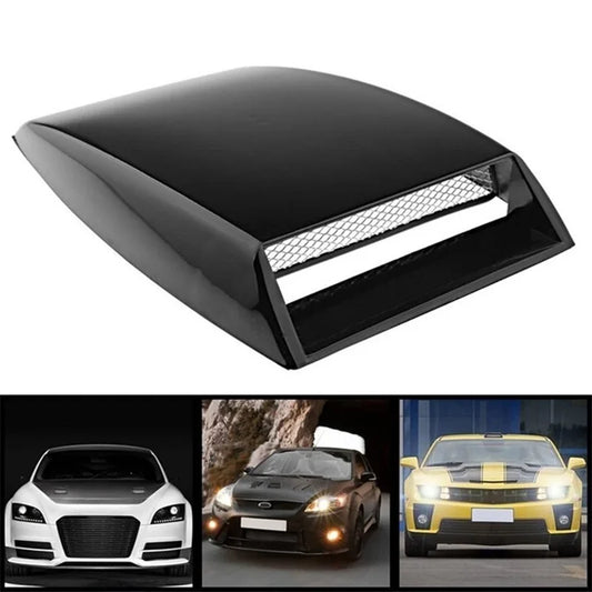 Universal Car Styling Air Flow Intake Hood Scoop Vent Bonnet Sticker Decorative Covers Center Side Air Outlet Hood Accessories