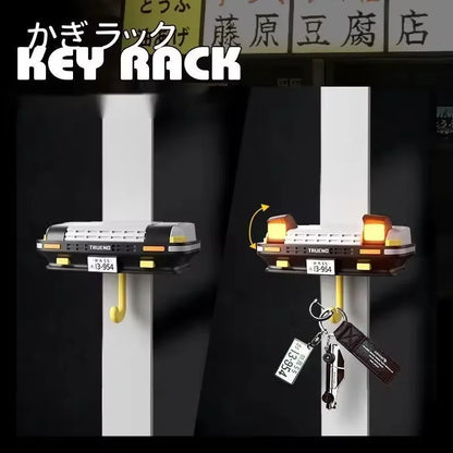 New Car Open Headlight Key Holder Light Wall Mount Keychain Holder Key Hooks Entrance Keyholder Ae86 Car Key Hangers Decoration