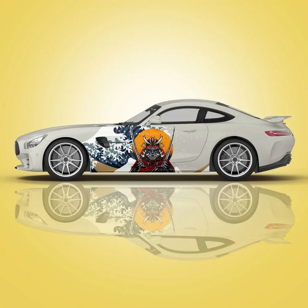 Japanese Samurai Car Stickers Vehicle Painting Taoist Vinyl Packaging Universal Size Anime Car Decoration Modified Stickers