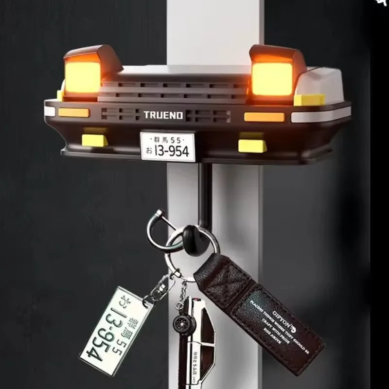 New Car Open Headlight Key Holder Light Wall Mount Keychain Holder Key Hooks Entrance Keyholder Ae86 Car Key Hangers Decoration