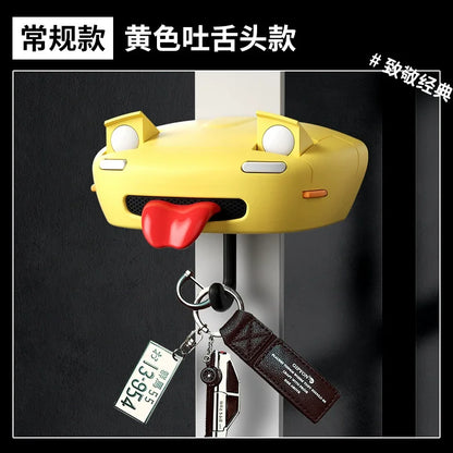 New Car Open Headlight Key Holder Light Wall Mount Keychain Holder Key Hooks Entrance Keyholder Ae86 Car Key Hangers Decoration
