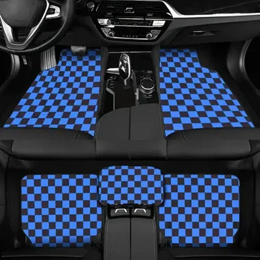 Automobile universal floor mat checkerboard floor mat mosaic grid car floor mat wear-resistant and anti slip floor mat parts