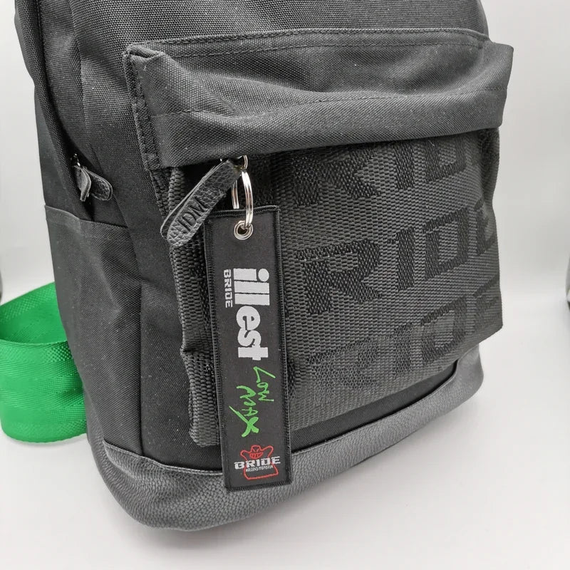 Bride car keychain pendant nylon keyring JDM style backpack embroidery key strap carabiner Buckle Auto key tag Accessori