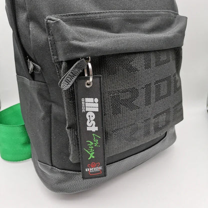 Bride car keychain pendant nylon keyring JDM style backpack embroidery key strap carabiner Buckle Auto key tag Accessori