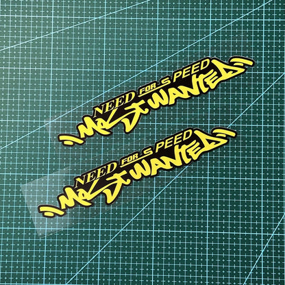 2PCS NEED FOR SPEED Waterproof Motorcycle Stickers for Motorbike Fuel Tank Scooter Body Car Window Decor Sunscreen Vinyl Decals