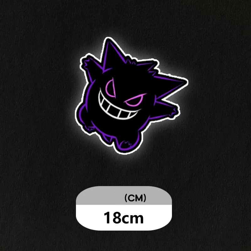 Pokemon Anime Car Sticker Gengar Anime Sticker Waterproof Sunscreen Laptop Sticker Trunk Sticker Wall Decals