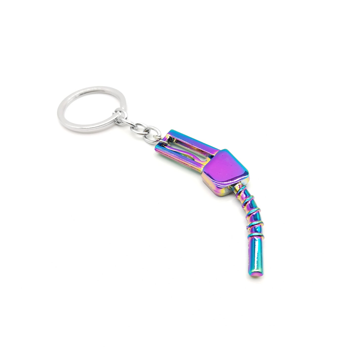 NEO Chrome Car Parts Keychain Metal Keyring Wheel Hub Nitrogen Gas Bottle Shock Absorber Key Chain Whistle Turbine Auto Interior