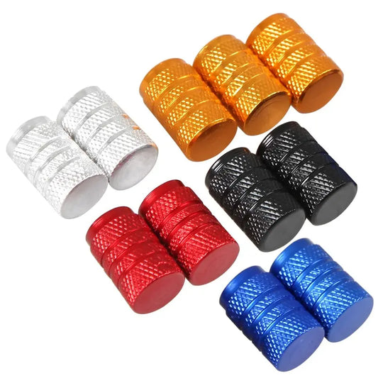 Universal Car Wheel Tire Valve Stem Caps,Dust Covers,Aluminum,Air Valve,Car Accessories,4pcs