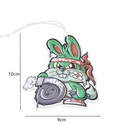 JDM Car Air Freshener Hanging Rearview Mirror Perfume Flavoring Turbo Brake Disc Shock Absorber Solid Paper Diffuser Accessories