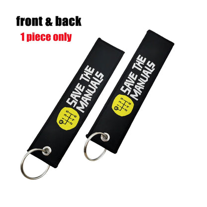 JDM Initial D Embroidery Keyring Car Keychain Key Tag Lanyard Refit Gift Red Sun Racing Team Motorcycle Key Chain Accessories