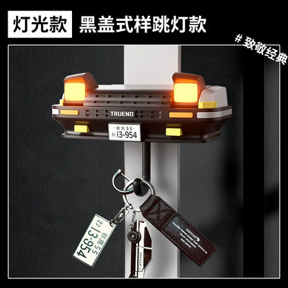 New Car Open Headlight Key Holder Light Wall Mount Keychain Holder Key Hooks Entrance Keyholder Ae86 Car Key Hangers Decoration