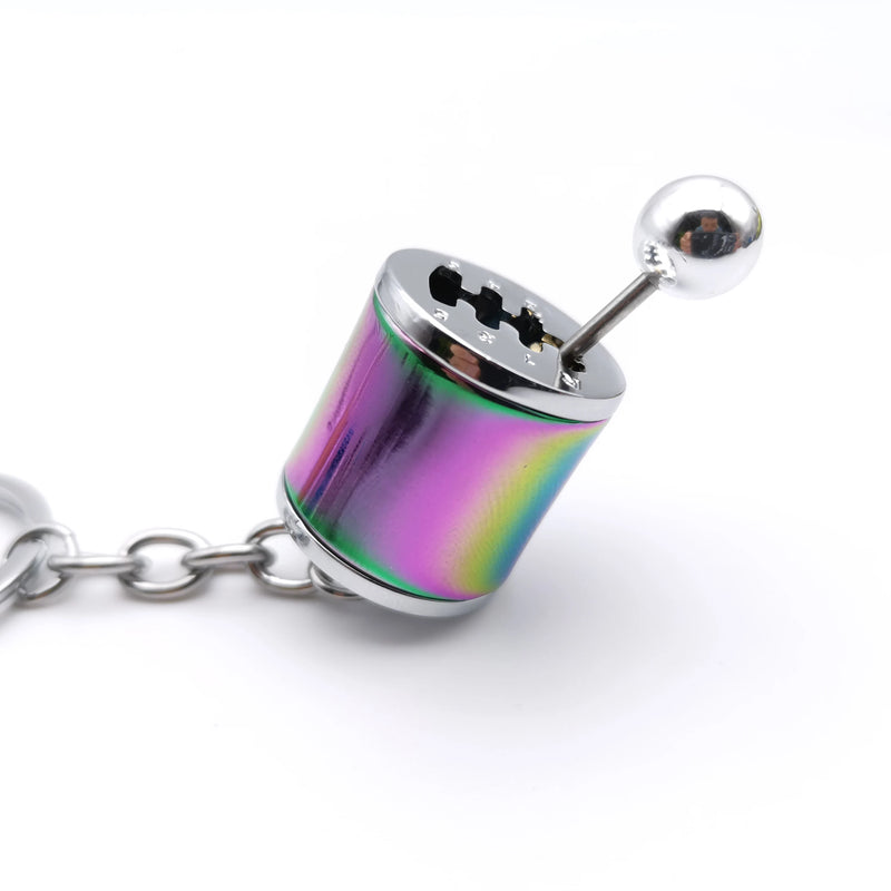 NEO Chrome Car Parts Keychain Metal Keyring Wheel Hub Nitrogen Gas Bottle Shock Absorber Key Chain Whistle Turbine Auto Interior