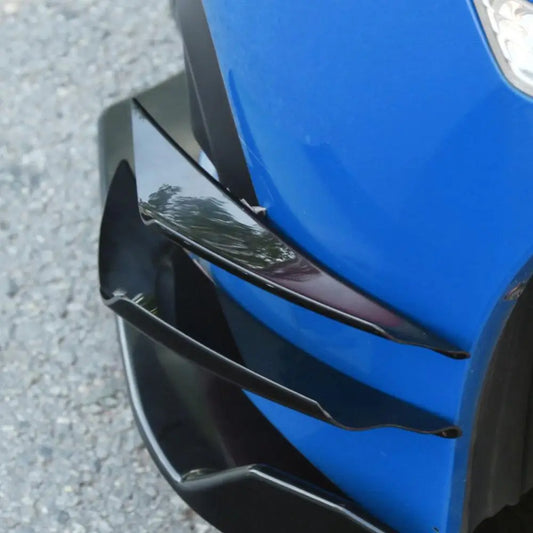 Spoiler ABS Universal 4Pcs/Set Car Front Bumper Vehicle Splitter Fin Accessories  Diffuser Splitter Fins Body Spoiler