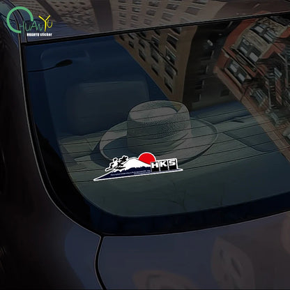 JDM Japan Fuji Mountain Reflective Car Stickers Decoration Motorcycle Scooter Auto Body Window Windshield Bumper Decals