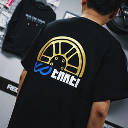 Japanese JDM Modified Car ENKEI Wheel Forged Spinning RPF1 Short-sleeved T-shirt Culture Shirt  Motorcycle