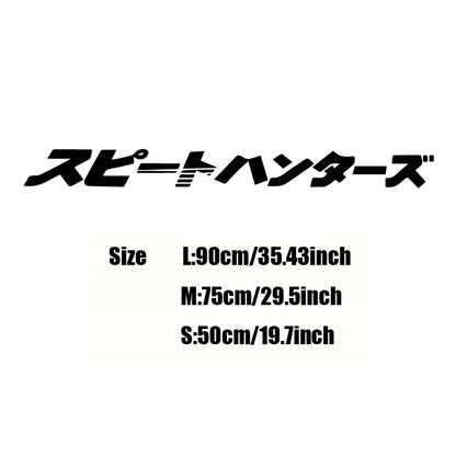 Japanese Style Car Front Window Sticker For JDM Street Racing Windshield Auto Stickers Decals Decor