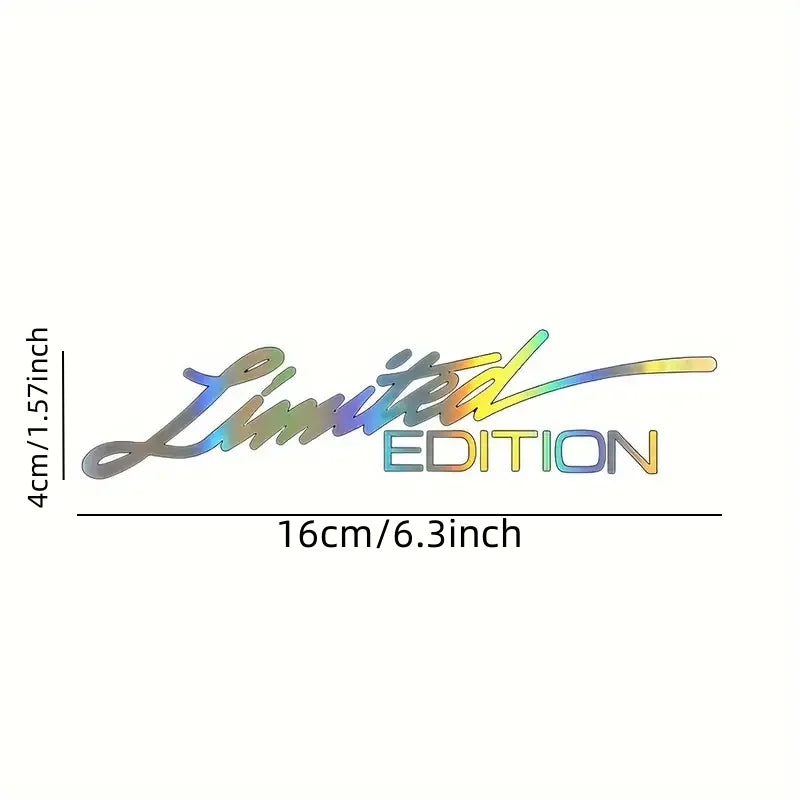 2PCS Motorcycle EDITION Creative Vinyl Sticker Window Sticker Car-styling Decoration Reflective Laser Decal For Car Accessories