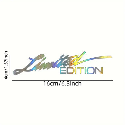 2PCS Motorcycle EDITION Creative Vinyl Sticker Window Sticker Car-styling Decoration Reflective Laser Decal For Car Accessories