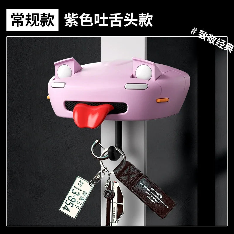 New Car Open Headlight Key Holder Light Wall Mount Keychain Holder Key Hooks Entrance Keyholder Ae86 Car Key Hangers Decoration